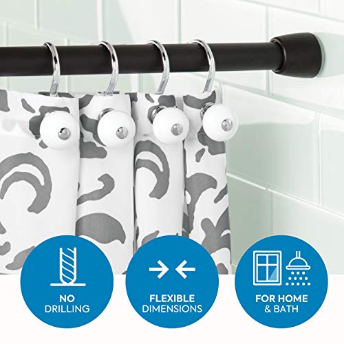 Idesign Cameo Metal Tension Rod, Shower Curtain Rod For Stall