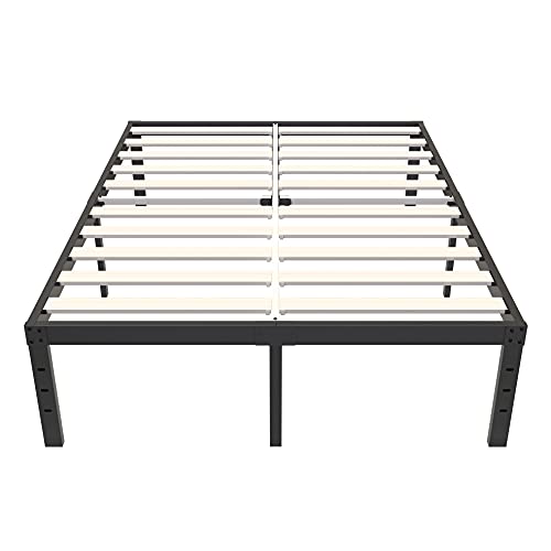 Ziyoo King Size Bed Frame No Box Spring, Simple King Size Platform Bed Frame