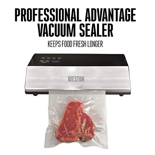 Weston 65-0501-W Professional Advantage Vacuum Sealer, 11", Stainless Steel and Black