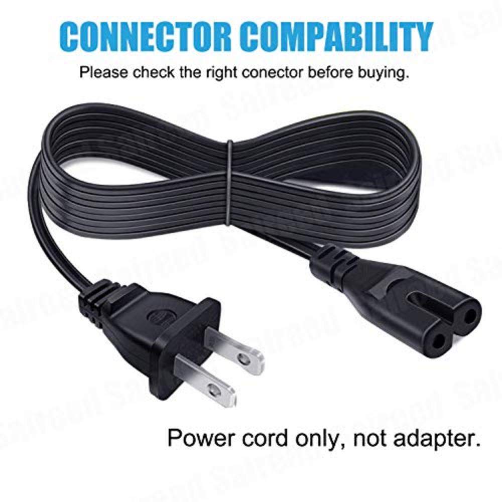 Saireed UL 8ft TV Power Cable Cord for Samsung 24" 32" 40" 43" 48" 49" 50" 55" 60" 65" 75" Inch LCD HD Smart 4K Curved TV UN55RU8000FXZA