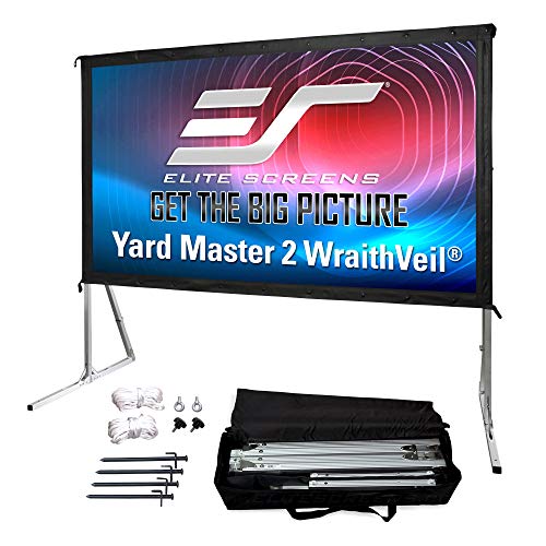 Elite Screens Yard Master 2 DUAL Projector Screen, 120-INCH 16:9, Front and Rear 4K/8K Ultra HD, Active 3D, HDR Ready Indoor and