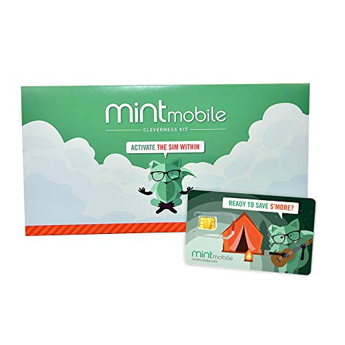 Mint Mobile $25/Month Mint Mobile Wireless Plan | 15GB of 5G ?4G LTE Data + Unlimited Talk & Text for 3 Months (3-in-1 GSM SIM Card)