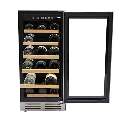 Avanti WCF281E3SS Designer Series Cabinet Wine Cooler, Stainless Steel