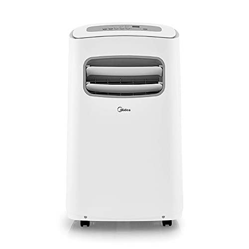 MIDEA 3-in-1 Portable Air Conditioner, Dehumidifier, Fan, for Rooms up to 200 sq ft Enabled, 10,000 BTU DOE (5,800 BTU SACC) Con
