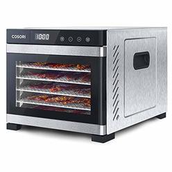 COSORI Food Dehydrator for Jerky, Large Drying Space with 6.48ft?, 600W Dehydrated Dryer, 6 Stainless Steel Trays, 48H Timer, 16