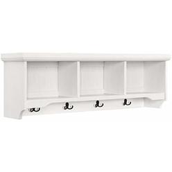 Crosley Furniture Seaside Storage Shelf Distressed White