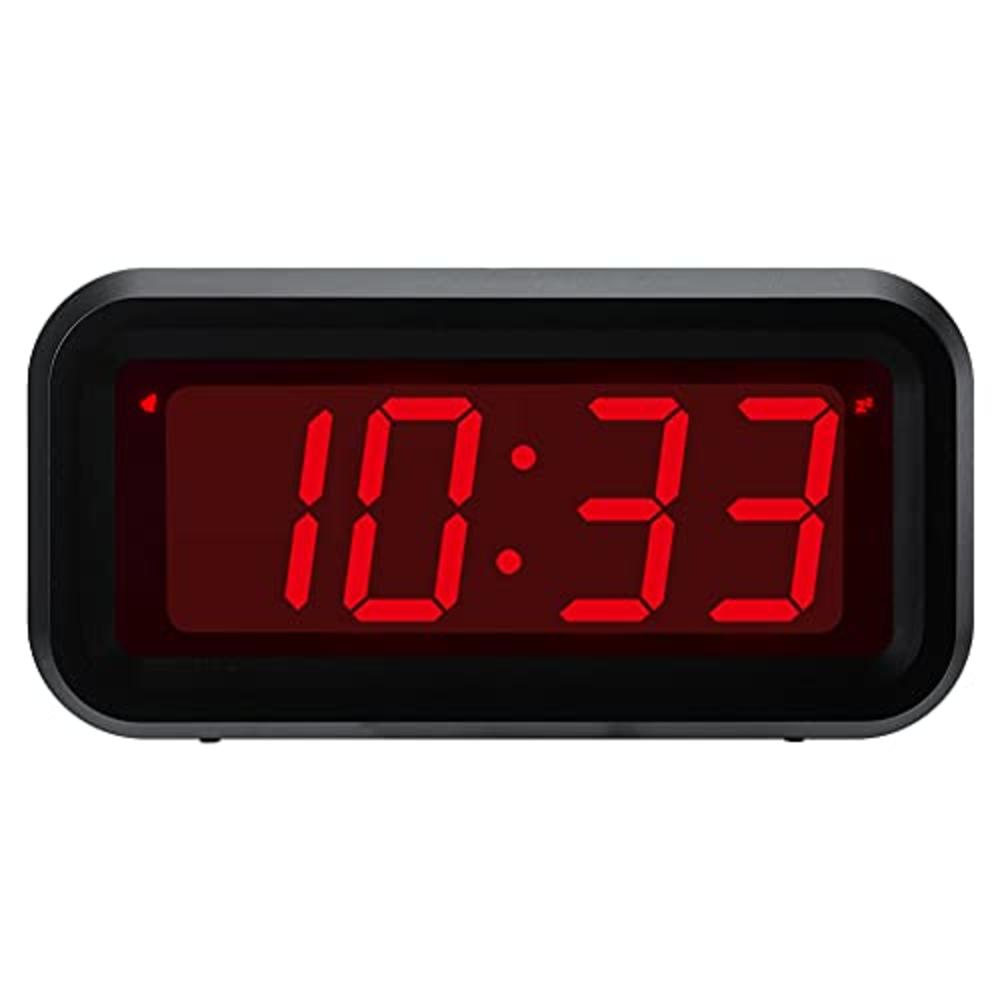 Timegyro Small Wall /Shelf /Desk Digital Clock Only Battery Operated with 1.2" Large Display. 4pcs Batteries Can Keep The Time D