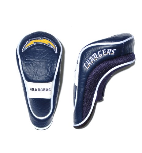 Team Golf NFL San Diego Chargers Hybrid Golf Club Headcover, Hook-and-Loop Closure, Velour lined for Extra Club Protection