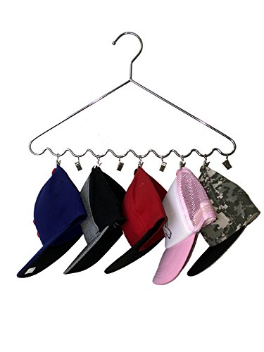 Dr. Organizer, Cap, Hat, Glove, Scarf, and Accessory Closet Organizer Hanger, Chromed Steel, USA Patented ?1 Pack
