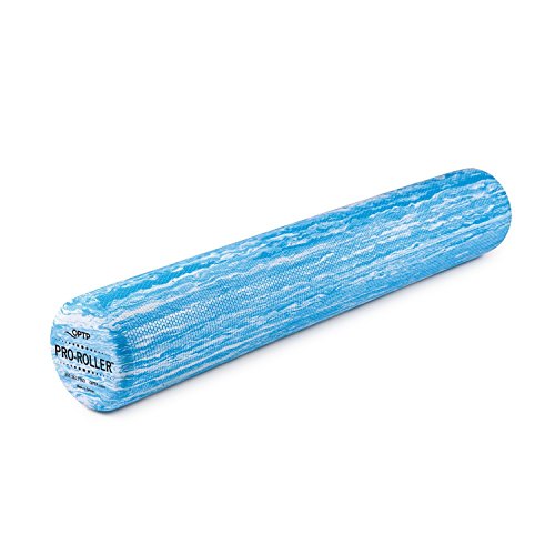 OPTP PRO-Roller Standard Density Foam Roller - Durable Roller for Massage, Stretching, Fitness, Yoga and Pilates - Blue, 36 Inch