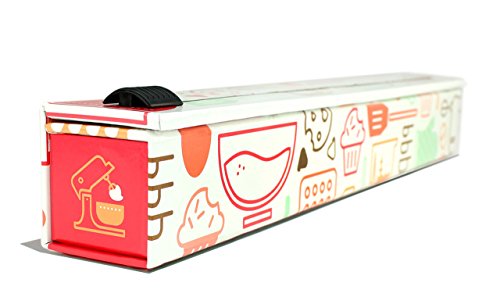 ChicWrap Bakers Tools Parchment Paper Dispenser with 15"x 41 Sq. Ft Roll of Culinary Parchment Paper