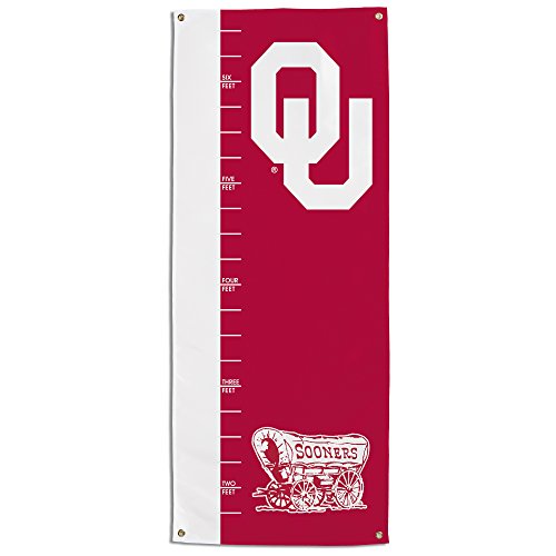 Bsi Products, Inc. NCAA Oklahoma Sooners Growth Chart Banner, Red