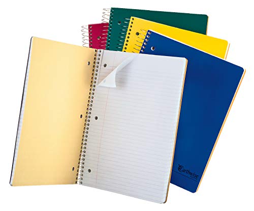 Ampad Single Wire Notebook, Size 11 Inches X 8.5 Inches, Assorted Colors, College Ruled, 150 Sheets, 25-435, 1 Each