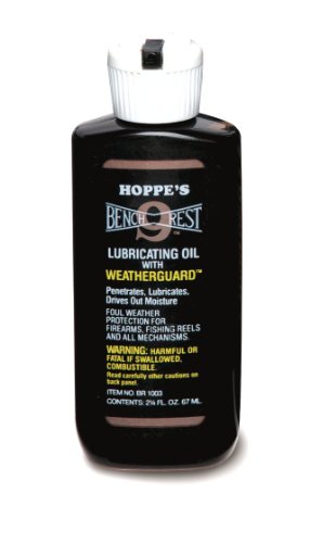 Hoppes No. 9 Bench Rest Lubricating Oil with Weatherguard, 2-1/4 oz. Bottle