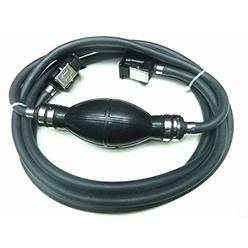 SouthMarine Boat Motor Fuel Line Hose with connector and Primer Assy 6Y2-24306-55-00 6Y2-24306-56-00 for Yamaha Outboard Motors , 6mm/1/4in 