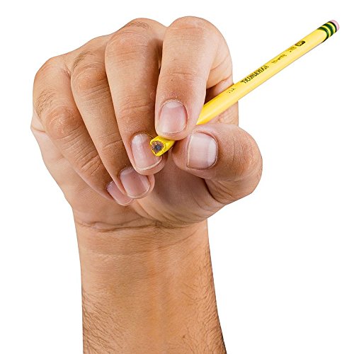 TICONDEROGA Beginner Pencils, Wood-Cased #2 HB Soft, With Eraser,  Yellow