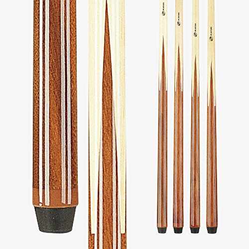 Players Set of One Piece House Pool Cue Sticks - Professional Quality for Commercial Or Residential Use (4 Cues)