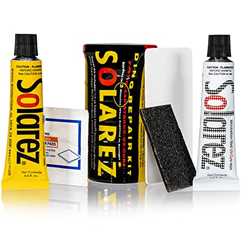 Solarez Polyester Mini Travel Kit ~ Surfboard Ding Repair - Paddle Board Wakeboard Repair ~ Kit Includes: Poly and Microlite Fas
