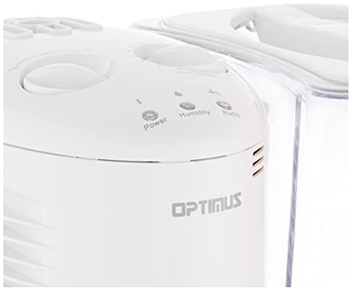 Optimus U-32010 3.0 Gallon Warm Mist Humidifier with Wicking Vapor System, White