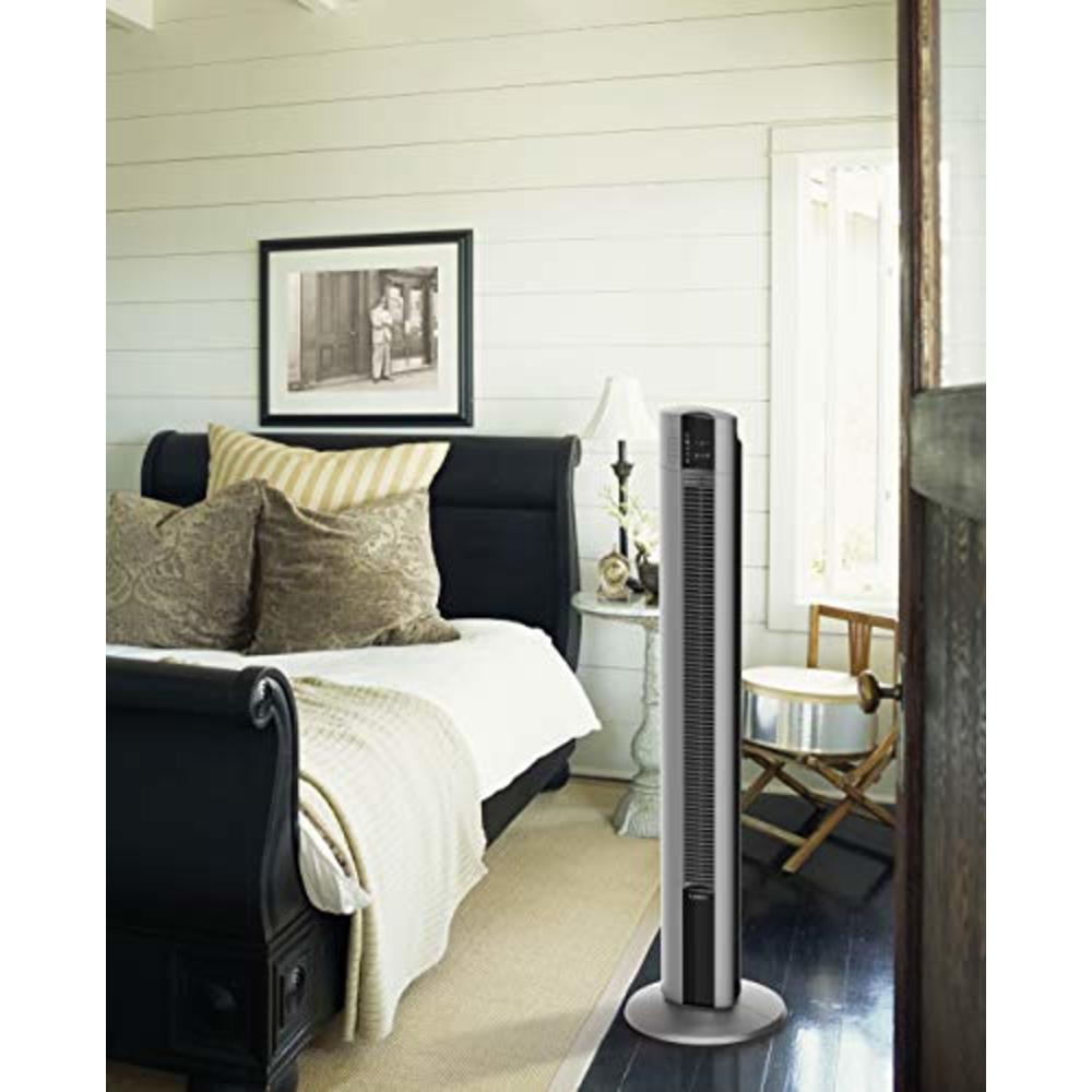 Lasko Products Lasko Portable Electric Oscillating Stand Up Tower Fan, 48", Gray T48314