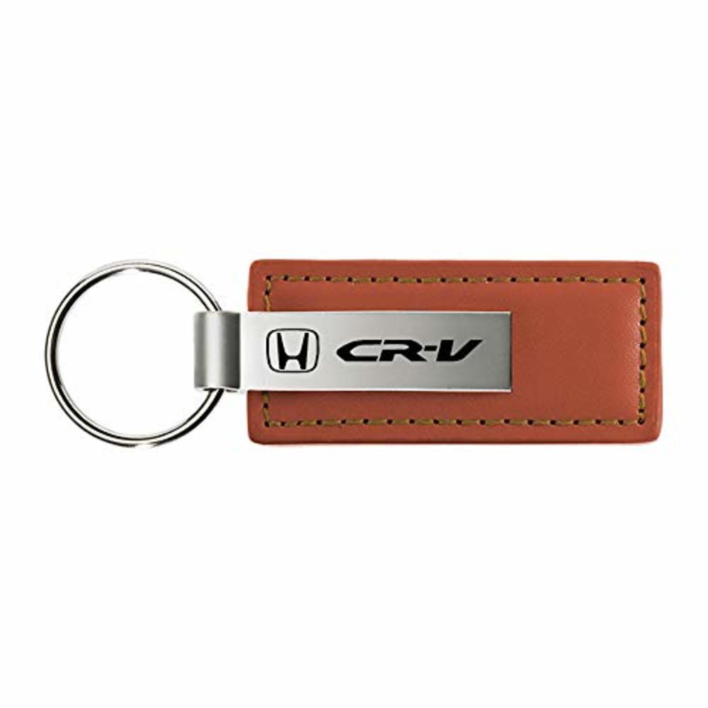 Au-tomotive Gold Honda CR-V Brown Leather Key Chain