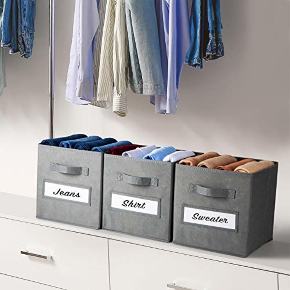 artsdi Set of 10 Storage Cubes, Foldable Fabric Cube Storage ...