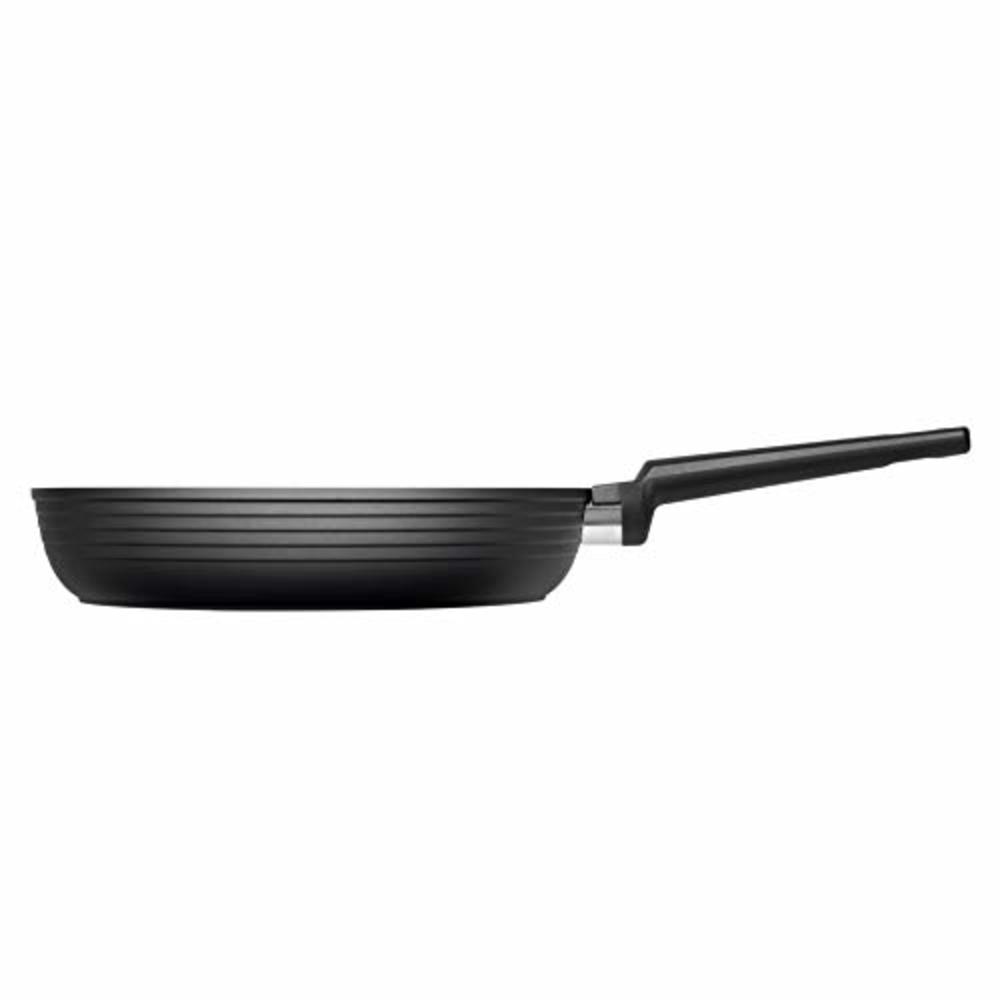 MasterPan Multi skillet Non-Stick Cast Aluminum Fry Pan, Non-stick Frying Pan Omelette Pan, 11", Black, Designer Series,