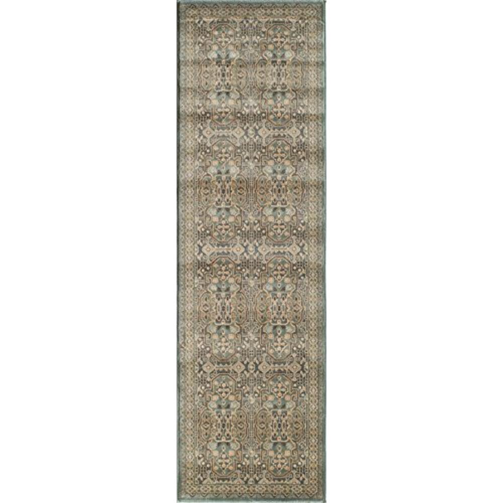 Momeni Rugs Belmont Collection, Traditional Area Rug, 23" x 76" Runner, Light Blue