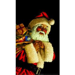 WOWindow Posters Window Poster Christmas Santa Claus Jolly by WOWindows USA-Made Decoration Includes 1 Reusable 34.5"x60" Backlit Poster
