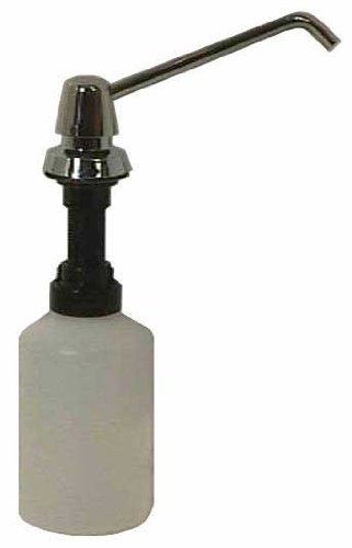 Bobrick 82216 ABS Lavatory Mounted Soap Dispenser, 20 oz Capacity, 6" Spout length