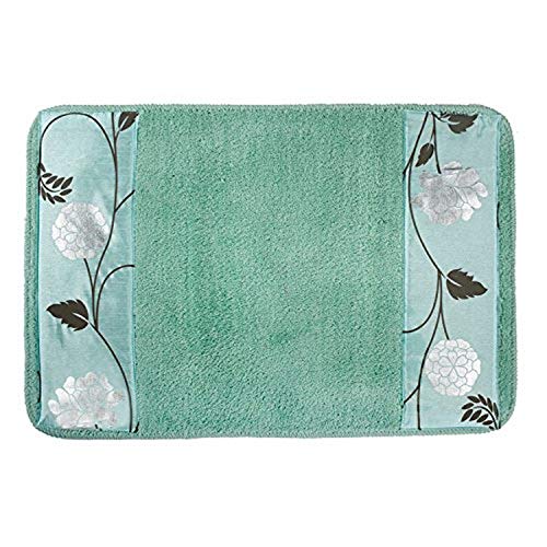 Popular Bath Bath Rug, Avantie Collection, 21" x 32", Aqua (705973)