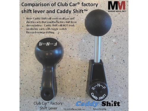 Caddy Shift Club Car Golf Cart Shifter, Forward-Reverse Shift Lever, Handle, Knob
