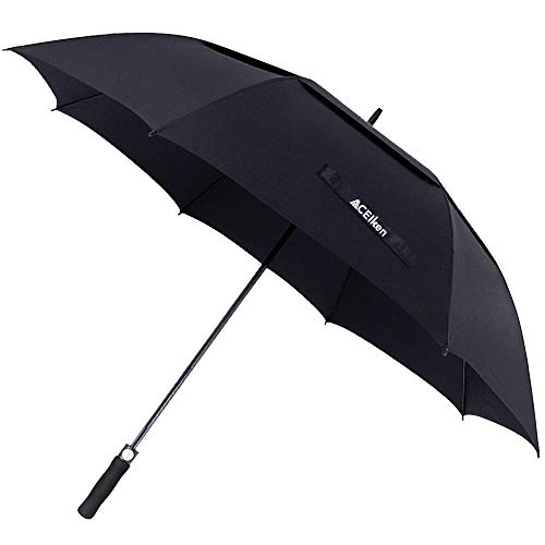 ACEIken Golf Umbrella Windproof Large 62 Inch, Double Canopy Vented, Automatic Open, Extra Large Oversized,Sun Protection Ultra