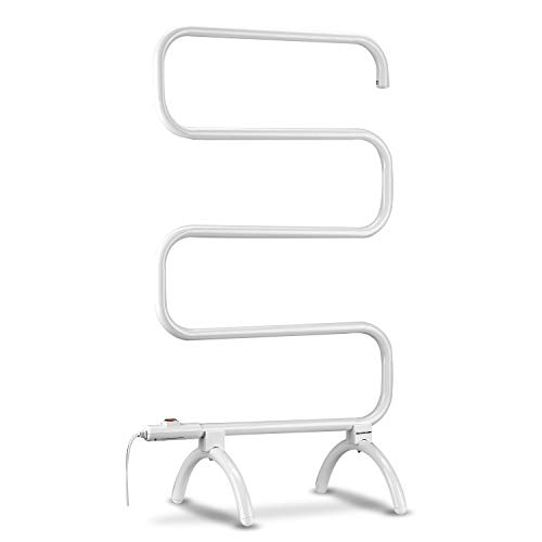 Homeleader Towel Warmer and Drying Rack, Heated Towel Rack, Wall Mount u0026  Free Standing Towel Heater for Bathroom, 120W