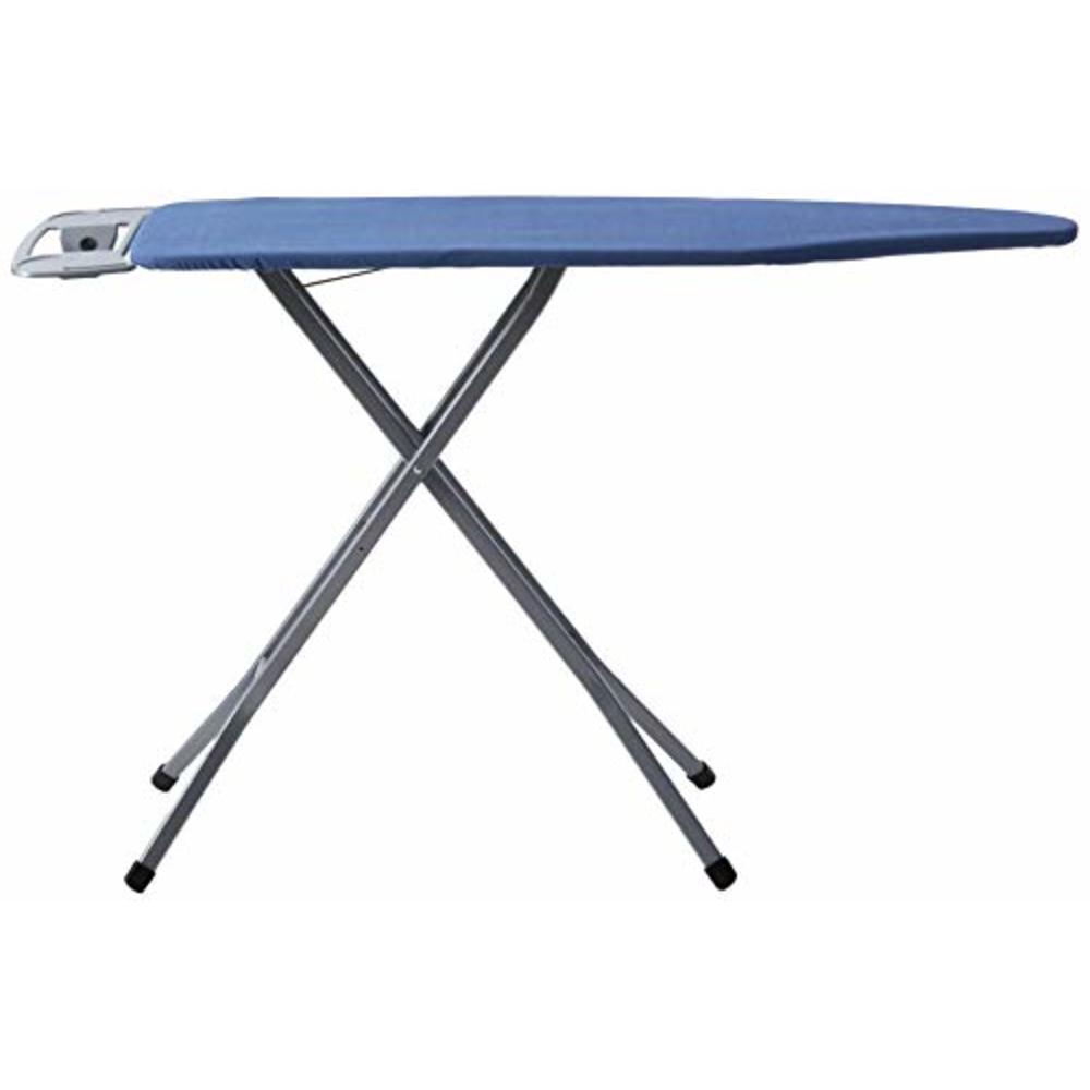 Homz Products HOMZ Heavy Duty 4 Leg Ironing Board, Made in The USA, Blue Solid