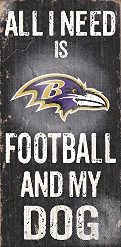 Fan Creations N0640 Baltimore Ravens Football and My Dog Sign