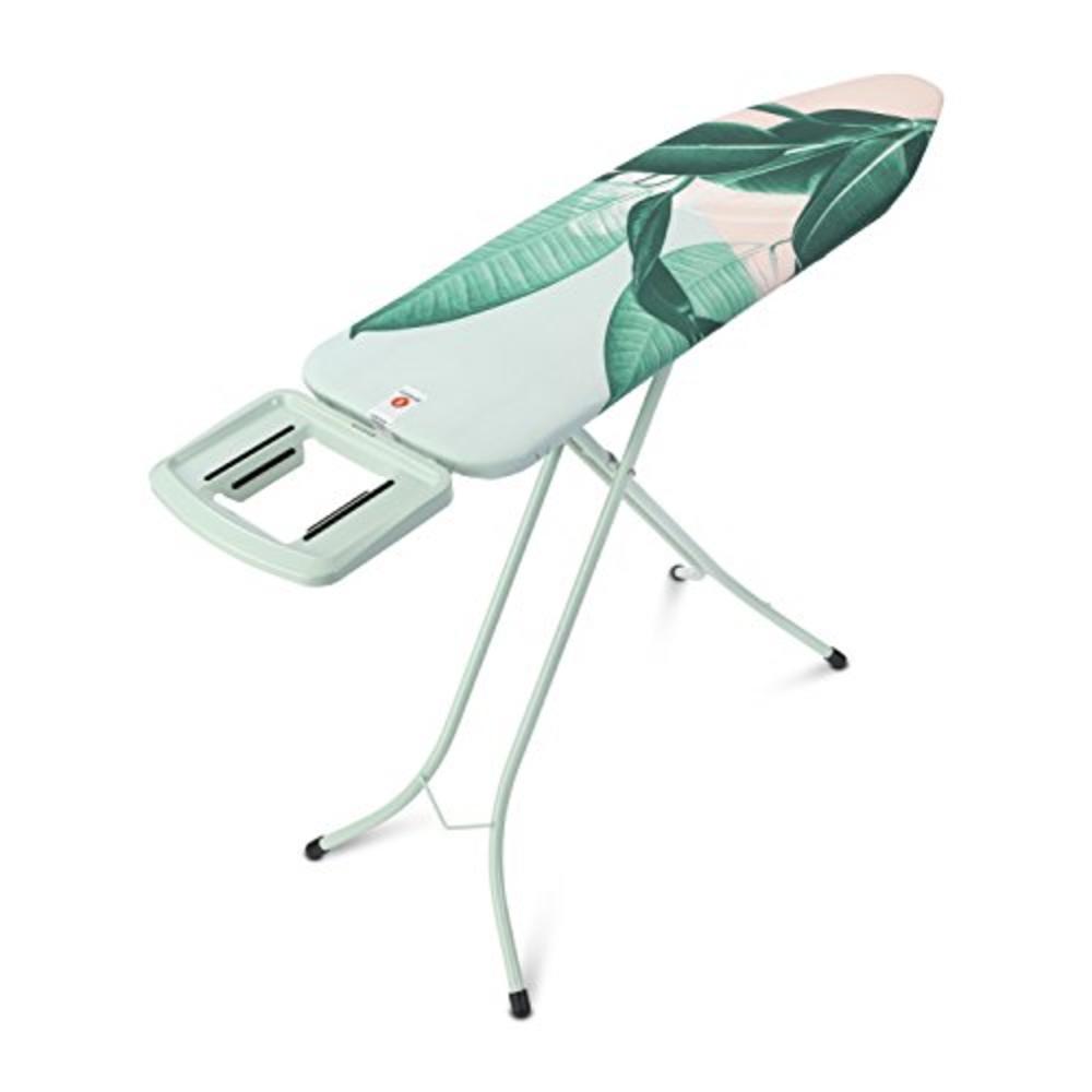 Brabantia Solid Steam Rest Ironing Board, Size B (49x15 in), Tropical Leaves