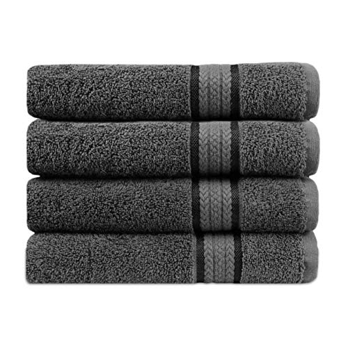 COTTON CRAFT Ultra Soft 4 Pack Oversized Large Bath Towels 30x54 -  Highly Absorbent Bathroom Shower Towels - Ideal for Everyday