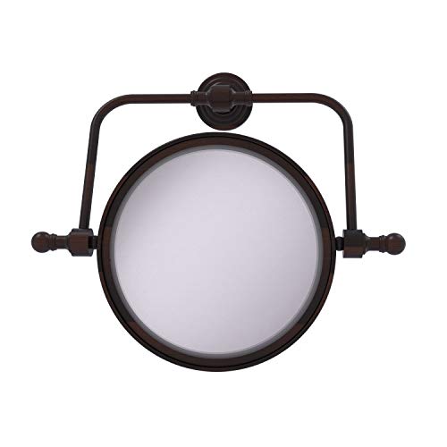 Allied Precision Allied Brass RWM-4/2X Retro Wave Collection Wall Mounted Swivel 8 Inch Diameter with 2X Magnification Make-Up Mirror, Venetian B