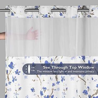 Te Snaphook Hook Free Shower, Hook Free Shower Curtain Liner