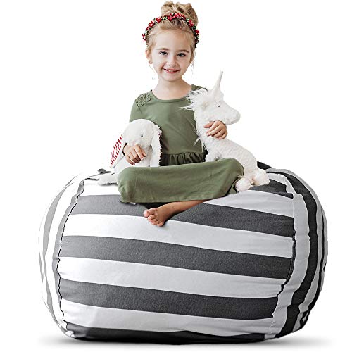 Creative QT Stuffed Animal Storage Bean Bag Chair - Kid Bean Bag Chair - Beanbag Cover - Stuffed Animal Holder - Beanbag Chair f