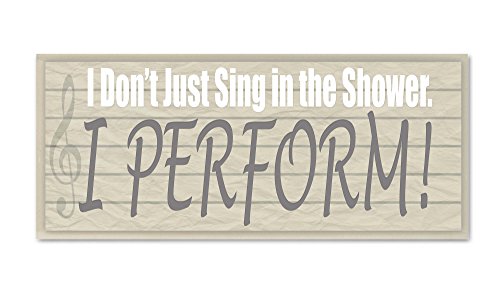 The Stupell Home Dec Décor I Dont Sing In Shower Perform Bathroom Wall Plaque 7 X 0 5 17 Proudly Made Usa - Stupell Home Decor Bathroom The Stupell Home Dec Décor I Dont Sing In Shower Perform Bathroom Wall Plaque 7 X 0 5 17 Proudly Made Usa - Stupell Home Decor Bathroom