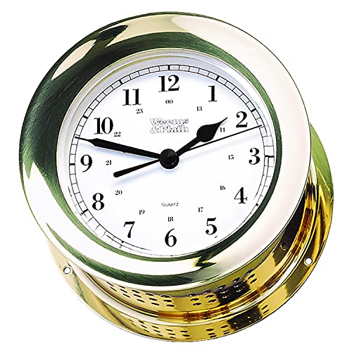 Weems & Plath Atlantis Collection Quartz Clock (Brass)