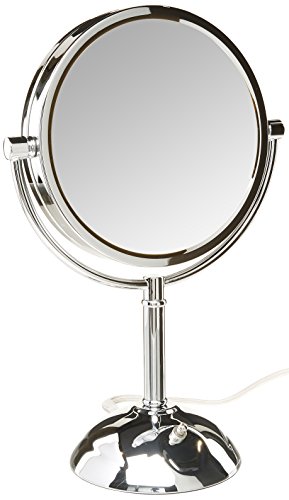 Swivel Led Lighted Vanity Mirror, Tabletop Lighted Vanity Mirror Jerdon