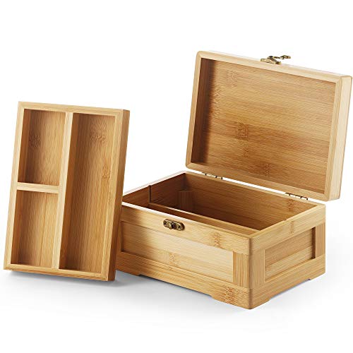 beka. Wooden Stash Box with Rolling Tray Stash Box Combo to Organise your Herbs and Accessories - Rolling Kit with Removable divider -