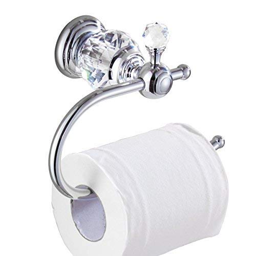 Kabter Crystal Series Brass Toilet Paper Roll Holder ...