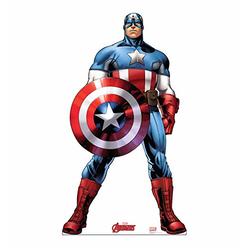 Cardboard People Advanced Graphics 2367 74 x 41 in. Captain America - Avengers Animated Cardboard Standup