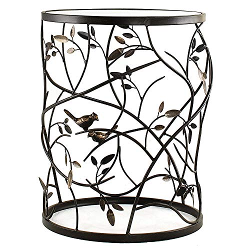 FirsTime & Co. Large Bird and Branches Side Table, Traditional Style, Gold & Brass (BTGLVS-L)