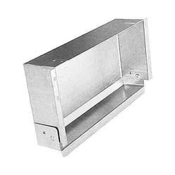 Taymor Industries Taymor 01-1012 Galvanized Steel Recessed Vanity Style Tissue Box Dispenser without Face Plate