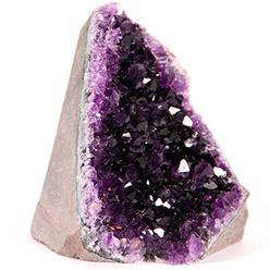 Extreme Rocks & Foss Extreme Amethyst Cluster - 1.5 to 2 pounds of Powerful, Deep Purple Crystals. Geode from Uruguay. Includes Bonus 3 inch Selenite
